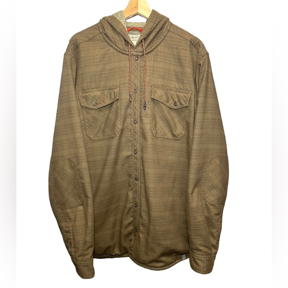 LL Bean Men's Katahdin Performance Flannel Shirt  Hi-Pile Fleece Lined  XL Tall